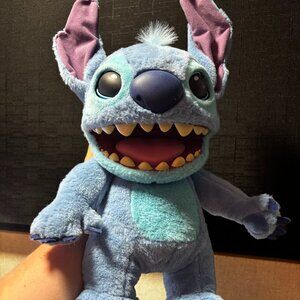 Disney Stitch Interactive Animatronic Puppet Toy FX 18" Blinks Play Stuffy Plush
